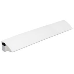 Costway Queen Size Bed Wedge Pillow Bolster Triangle Pillow Long Gap Filler Side Pocket in White - thumbnail 1