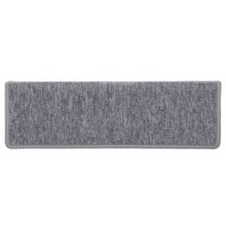 Berkfield Home Carpet Stair Treads 15 pcs 65x21x4 cm White & Grey - Size: Medium - thumbnail 6