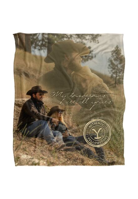 Yellowstone Beth & Rip My Tomorrows Silky Touch Super Soft Throw Blanket 152 X 127 cm in White - image 1