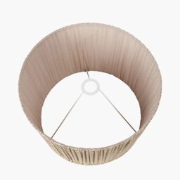 Ruma Taupe Chevron Tapered Pleated Shade for Floor Lamps in Beige - Size: 14 inches - thumbnail 4