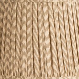 Ruma Taupe Chevron Tapered Pleated Shade for Floor Lamps in Beige - Size: 14 inches - thumbnail 3