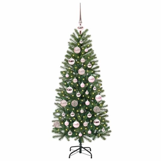 Berkfield Home Elegant Artificial Christmas Tree with 150 LEDs Green 120 cm PE a - image 1