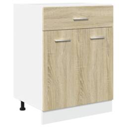 Berkfield Home 4 Piece Kitchen Cabinet Set Lyon Sonoma Oak Engineered Wood in Brown - thumbnail 6