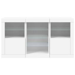 Berkfield Home Sideboard with LED Lights White 123x37x67 cm - Size: 123 x 37 x 67 cm - thumbnail 6