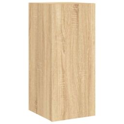 Berkfield Home TV Wall Cabinet with LED Lights Sonoma Oak 30.5x35x70 cm in Brown - thumbnail 3