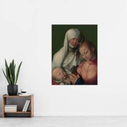 "Artery8 Virgin & Child with Saint Anne Durer Wall Art Poster Print - Size: W12"" x H16""" - thumbnail 4