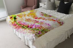 Benjamin Tate Design Colour Wilderness Blanket in Natural - Size: 120 cm x 150 cm - thumbnail 3