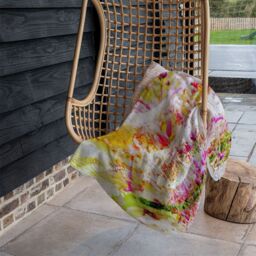 Benjamin Tate Design Colour Wilderness Blanket in Natural - Size: 120 cm x 150 cm - thumbnail 4