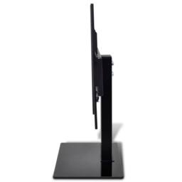 Berkfield Home Pedestal TV Stand for 26-42 Inch Screen Max VESA 400x400 mm 30kg in Black - thumbnail 3