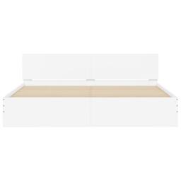 Berkfield Home Bed Frame with LED without Mattress White 180x200 cm Super King - thumbnail 7