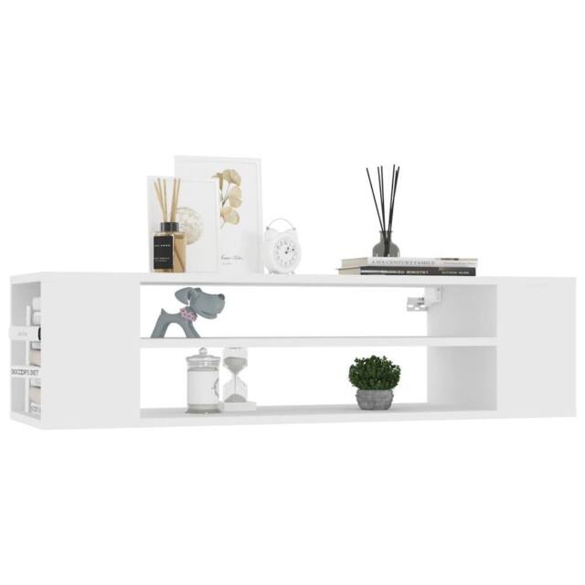 Berkfield Home Hanging TV Cabinet White 100x30x26.5 cm Engineered Wood - image 1