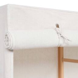 Berkfield Home Decorative 3-Tier Clothes Wardrobe 110x40x170 cm in White - Size: 110 x 40 x 170 cm - thumbnail 6