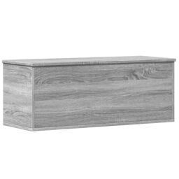 Berkfield Home Storage Box Grey Sonoma 90x35x35 cm Engineered Wood - Size: 90 x 35 x 35 cm - thumbnail 2