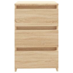 Berkfield Home Bed Cabinet Sonoma Oak 40x35x62.5 cm Engineered Wood in Brown - thumbnail 3
