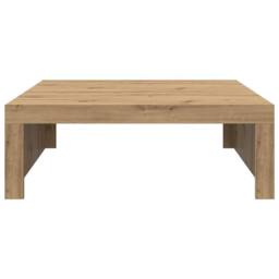 Berkfield Home Coffee Table Artisan Oak 100x100x35 cm Engineered Wood in Brown - Size: 100 x 100 x 35 cm - thumbnail 4