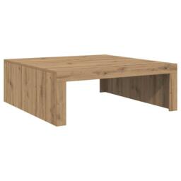 Berkfield Home Coffee Table Artisan Oak 100x100x35 cm Engineered Wood in Brown - Size: 100 x 100 x 35 cm - thumbnail 6