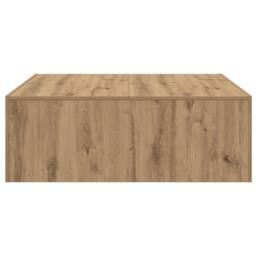 Berkfield Home Coffee Table Artisan Oak 100x100x35 cm Engineered Wood in Brown - Size: 100 x 100 x 35 cm - thumbnail 5