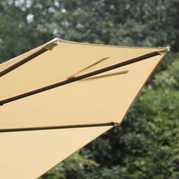 OUTSUNNY 3(m) Garden Banana Parasol Patio Cantilever Hanging Umbrella in Beige - thumbnail 8