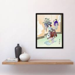 Artery8 Ogata Gekko Framed Wall Art Print Dancing Woman Japan Performer - Size: A4 - thumbnail 2