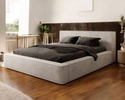 Stratus Interiors Low Headboard Mini Ambassador Bed Frame - Gas Lift Storage in Natural - Size: Super King - thumbnail 2