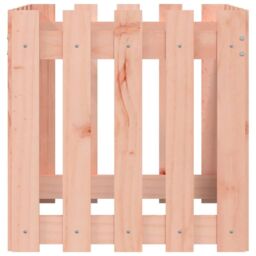 Berkfield Home Garden Planter with Fence Design 50x50x50 cm Solid Wood Douglas in Brown - Size: 50 x 50 x 50 cm - thumbnail 6