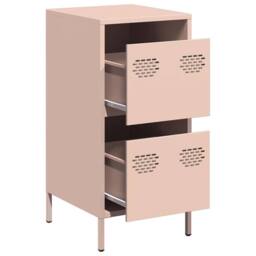 Berkfield Home Sideboard Pink 35x39x73.5 cm Cold-rolled Steel - thumbnail 4