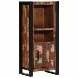 Berkfield Home Bathroom Cabinet 40x30x90 cm Solid Wood Reclaimed in Brown - Size: 40 x 30 x 90 cm - thumbnail 1