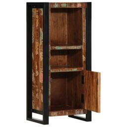 Berkfield Home Bathroom Cabinet 40x30x90 cm Solid Wood Reclaimed in Brown - Size: 40 x 30 x 90 cm - thumbnail 2