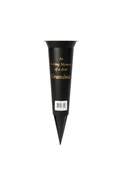 KDMD Black Grandma Grave Vase 23cm 5 Pack - image 1