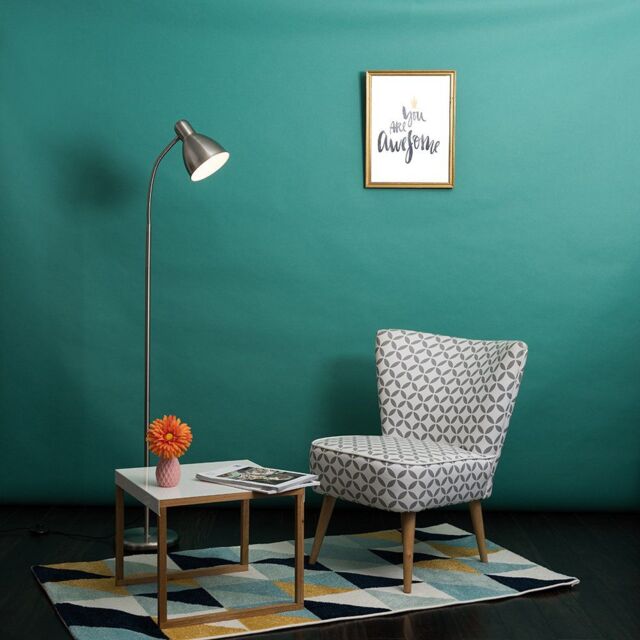 ValueLights Flexi Neck Silver Floor Lamp - image 1