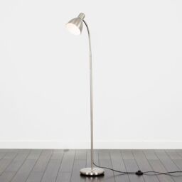 ValueLights Flexi Neck Silver Floor Lamp - thumbnail 3