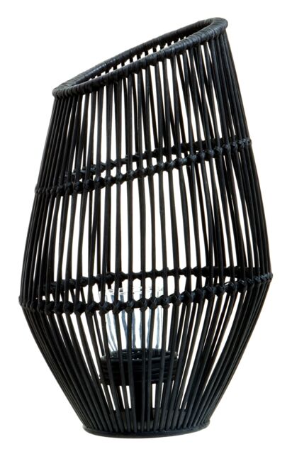 Orsina Rounded Design Lantern, Modern Candlestick Lantern, Candle Lantern, Versatile Lantern in Black - image 1