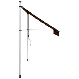 Berkfield Home Manual Retractable Awning 250 cm Orange & Brown - thumbnail 3