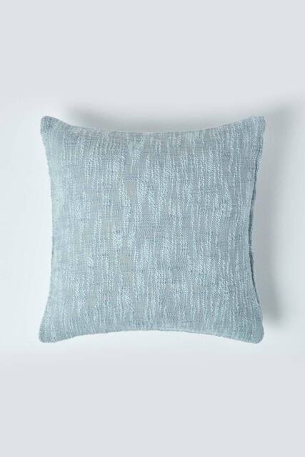 Homescapes Nirvana Cotton Cushion Cover in Grey - Size: 60 cm x 60 cm - image 1