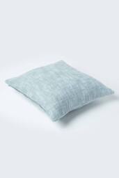 Homescapes Nirvana Cotton Cushion Cover in Grey - Size: 60 cm x 60 cm - thumbnail 3