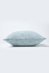 Homescapes Nirvana Cotton Cushion Cover in Grey - Size: 60 cm x 60 cm - thumbnail 2