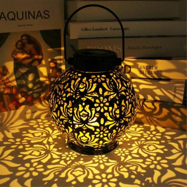 Havendro Solar LED Morrocan Lantern Light Hanging Garden Decor in Black - image 1