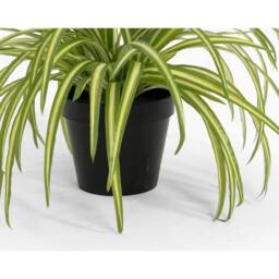 VOGREX Artificial - 25cm Spider Plant - Indoor Fake Green Houseplant - thumbnail 3