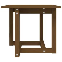 Berkfield Home Beautiful Coffee Table Honey Brown 50x50x45 cm Solid Wood Pine - Size: 50 x 50 x 45 cm - thumbnail 1
