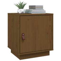 Berkfield Home Beautiful Bedside Cabinet Honey Brown 40x34x45 cm Solid Wood Pine - Size: 40 x 34 x 45 cm - thumbnail 4