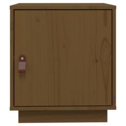 Berkfield Home Beautiful Bedside Cabinet Honey Brown 40x34x45 cm Solid Wood Pine - Size: 40 x 34 x 45 cm - thumbnail 6