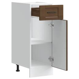 Berkfield Home Kitchen Base Cabinet¬†Porto Brown Oak Engineered Wood - thumbnail 5