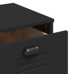 Berkfield Home Sideboard VIKEN Black 80x40x80 cm Engineered Wood - Size: 80 x 40 x 80 cm - thumbnail 9