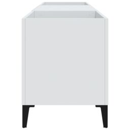 Berkfield Home Record Cabinet White 121x38x48 cm Engineered Wood - Size: 121 x 38 x 48 cm - thumbnail 6