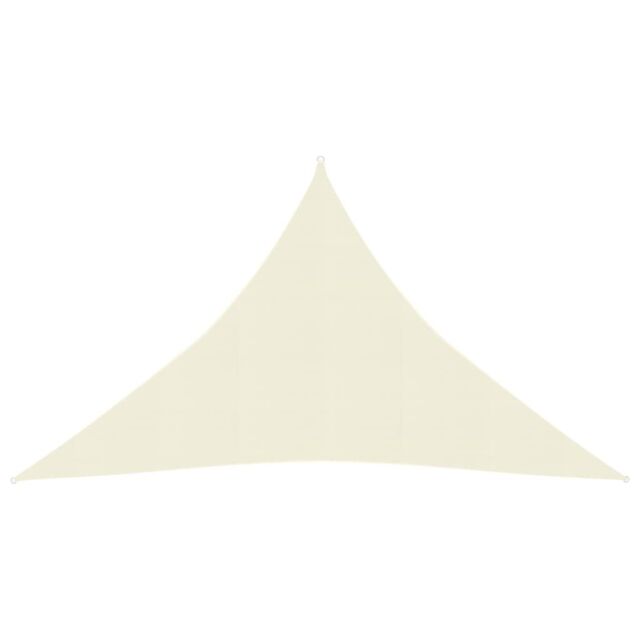 Berkfield Home Sunshade Sail 160 g/m ² Cream 3.5x3.5x4.9 m HDPE in Beige - image 1