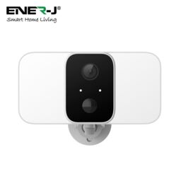 ENER-J Smart Wireless 1080P Camera with Floodlights & Solar Panel in White - Size: 25 cm diameter x 19 cm high - thumbnail 1