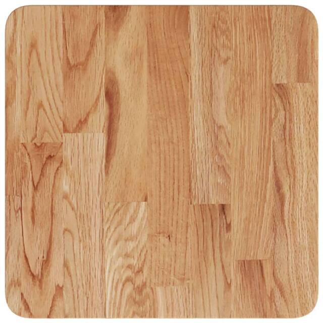 Berkfield Home Square Table Top Light Brown 40x40x4cm Treated Solid Wood Oak - Size: 40 x 40 x 4 cm - image 1