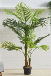 Living and Home 130Cm Artificial Palm Tree in Pot in Natural - thumbnail 1
