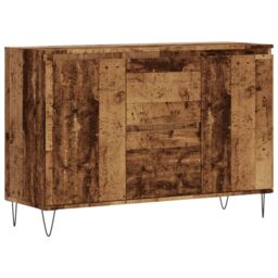 Berkfield Home Sideboard Old Wood 104x35x70 cm Engineered Wood in Brown - Size: 104 x 35 x 70 cm - thumbnail 2