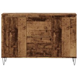 Berkfield Home Sideboard Old Wood 104x35x70 cm Engineered Wood in Brown - Size: 104 x 35 x 70 cm - thumbnail 4